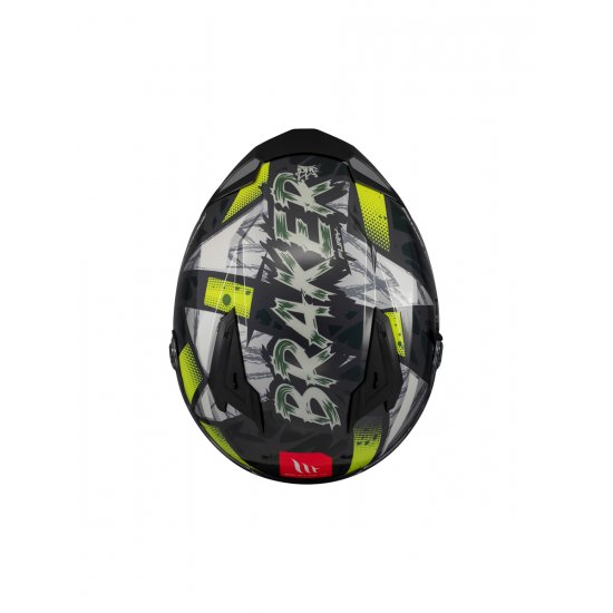 MT Braker Fury Motorcycle Helmet At JTS Biker Clothing