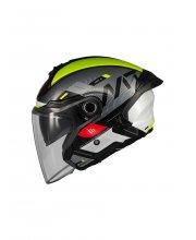 Hi-Vis Yellow MT Cosmo Silence Motorcycle Helmet at JTS Biker Clothing
