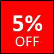 5% OFF